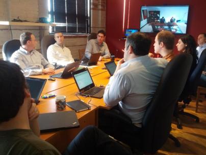 Заседание совета директоров в он-лайн конференции с квебекским офисом